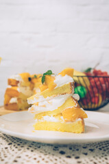 Display of finished fruit cake