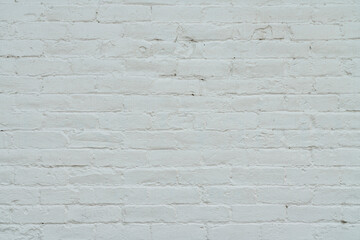 old brick wall background texture painted white