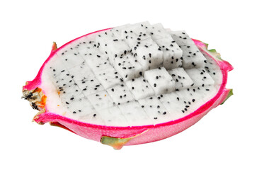 Dragon fruit isolated on white background.
