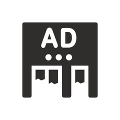 Street Ad icon on white background