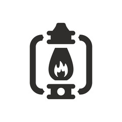 Obraz premium Oil lamp icon on white background