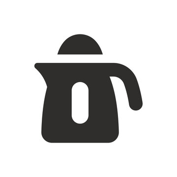 Electric Kettle Icon On White Background