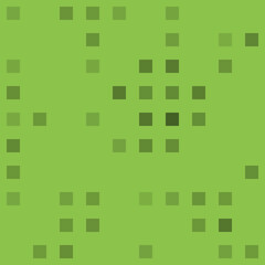 Obraz premium Abstract seamless geometric pattern. Mosaic background of black squares. Evenly spaced big shapes of different color. Vector illustration on light green background