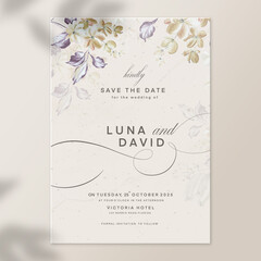 Vintage Wedding Invitation Template