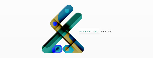 Lines geometric creative abstract background. Bright color line composition for wallpaper, banner, background or landing
