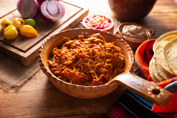 Cochinita Pibil. Typical Mexican stew from Merida, Yucatan, made from pork marinated with achiote...