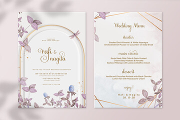 Elegant Wedding Invitation and Save the Date