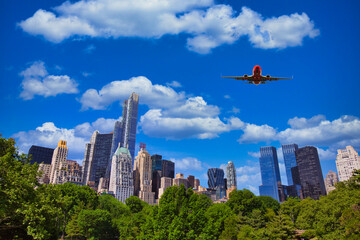 Fototapeta na wymiar ニューヨークの摩天楼の景観