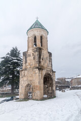 Fototapeta na wymiar Bell tower of Cathedral of the Dormition, or the Kutaisi Cathedral, more commonly known as Bagrati Cathedral.