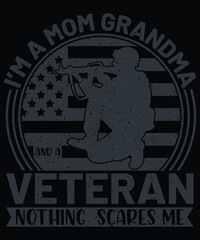 Veteran Awesome american army illustration Premium Vector