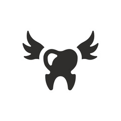 Tooth fairy icon on white background