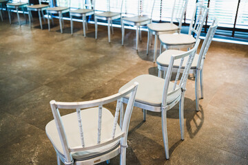 Fototapeta na wymiar tables and chairs
