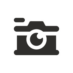 Digital camera icon on white background