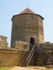 Belgorod Dniester fortress. The ruins of medieval Akkerman Fortress, Bilhorod Dnistrovskyi,...