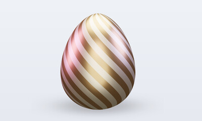 3d Easter Egg easter icon rendering front view