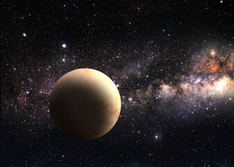 Obraz na płótnie Canvas 3D Venus in the space