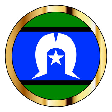 Torres Strait Islander Flag Button