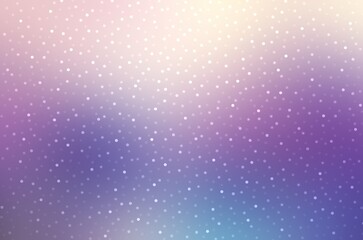 Shimmering bokeh on blue lilac defocus background. Glitter textured festive illustration.