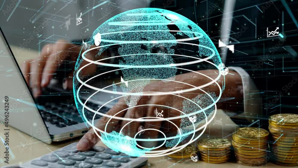 Poster conceptual people network linking and connection . 3d render computer graphic .