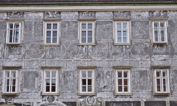 Sgraffitohaus in Retz, &Ouml;sterreich