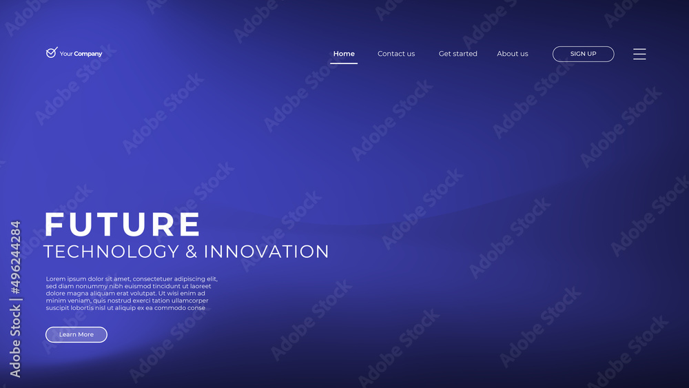 Fototapete web page design templates for business, finance and marketing. modern vector illustration concepts f