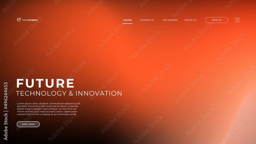 Fototapete web page design templates for business, finance and marketing. modern vector illustration concepts f