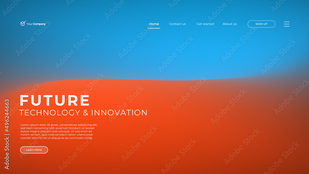 Fototapete web page design templates for business, finance and marketing. modern vector illustration concepts f