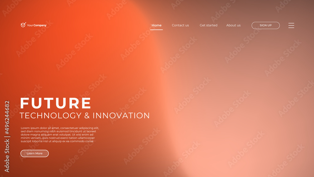 Fototapete web page design templates for business, finance and marketing. modern vector illustration concepts f