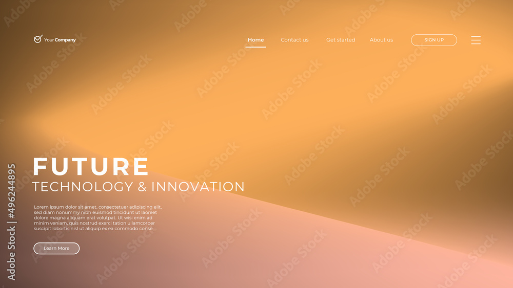 Fototapete web page design templates for business, finance and marketing. modern vector illustration concepts f