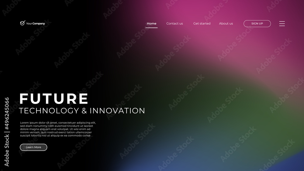 Fototapete web page design templates for business, finance and marketing. modern vector illustration concepts f