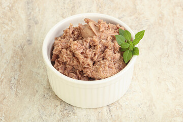Canned tuna fish for salad