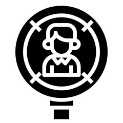 USER glyph icon,linear,outline,graphic,illustration