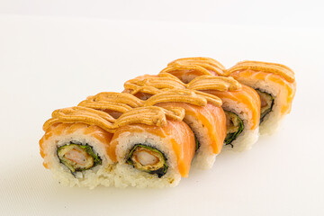 Japanese tradtional roll with salmon