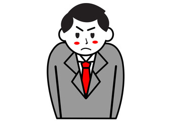 怒るビジネスマン
