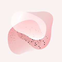 Muted, pastel pink background with space for text. Abstract vector square illustration. Eps10.