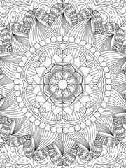 Fototapeta premium Mandala Coloring Page