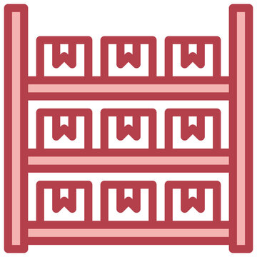 SHEIF red line icon,linear,outline,graphic,illustration