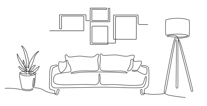 Modern Sofa Sketch RoyaltyFree Stock Image  Storyblocks