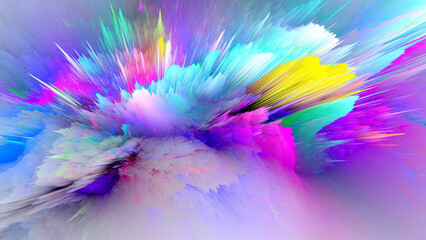 Modern Abstract Background With Colorful Effect, 3D Illustration, Beautiful Wallpaper