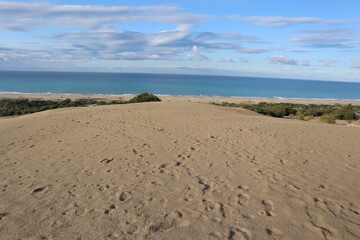 view on sand dune called Patara Beach, Turkey
