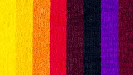 Fototapeta premium multi colored background. knitted wool fabric texture with stripes