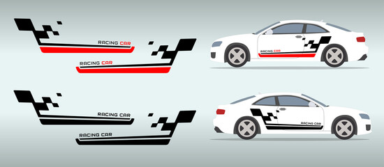 Car side sticker design. Auto vinyl decal template. Suitable for printing or cutting.
Scaling without loss of quality