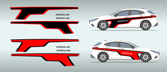 Car side sticker design. Auto vinyl decal template. Suitable for printing or cutting.
Scaling without loss of quality