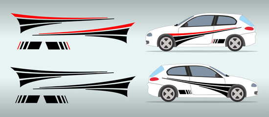 Car side sticker design. Auto vinyl decal template. Suitable for printing or cutting.
Scaling without loss of quality