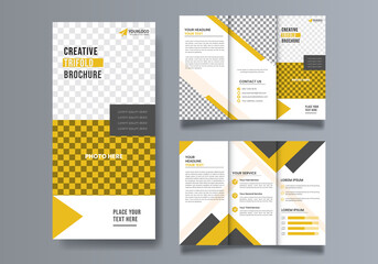 Tri fold brochure template design, Business Tri fold brochure design, Corporate Tri fold brochure design, brochure flyer design, Vector a4