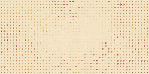 Abstract Brown Spotted Pixels Pattern, Geometric Mosaic Texture - Generative Art, Vector Background