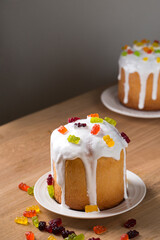 Easter cakes with jelly sweets for children