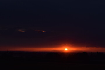Sonnenuntergang bei Hofhegnenberg
