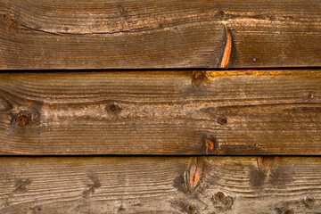 Brown wood texture, view of the wooden fence, background.