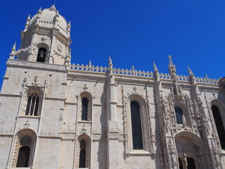 Fototapeta na wymiar El monasterio de los Jerónimos de Belem de Lisboa. Portugal.